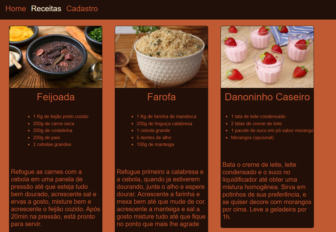 Recipes Website